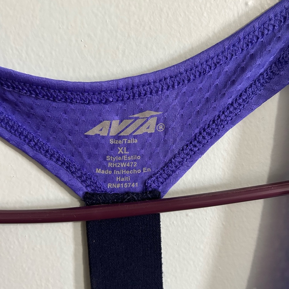 Avia Purple Racerback Women’s Athletic Tank - Picture 3 of 3